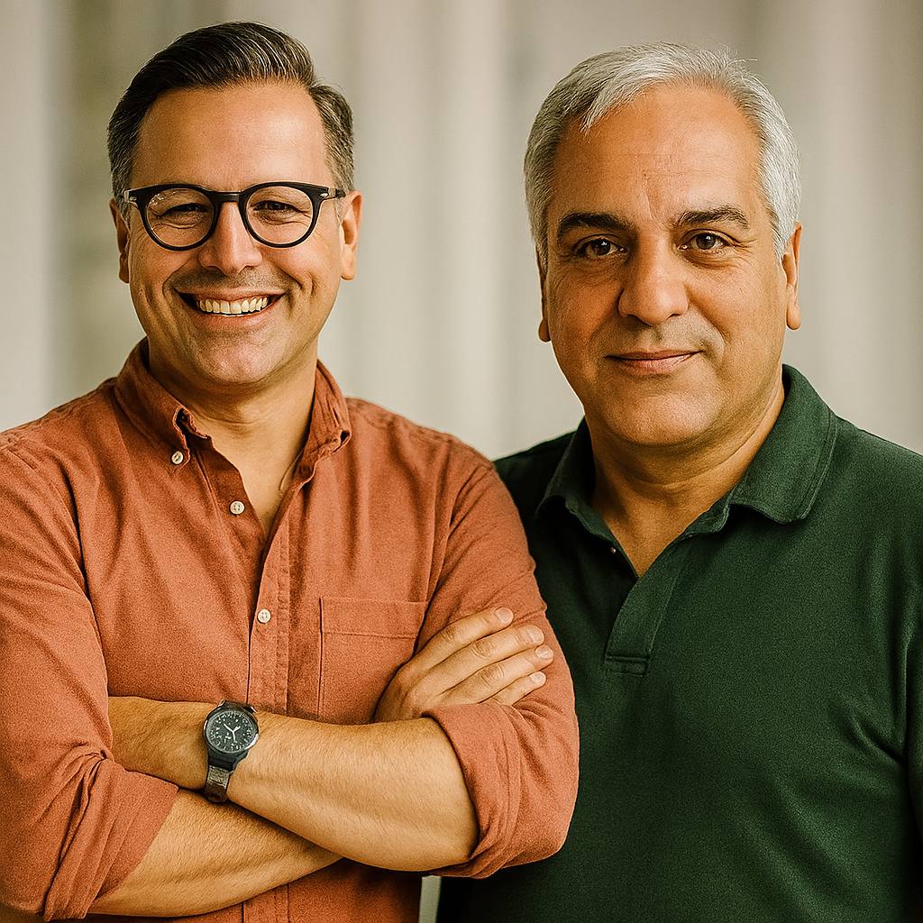 فرداد تفضلی و مهران مدیری